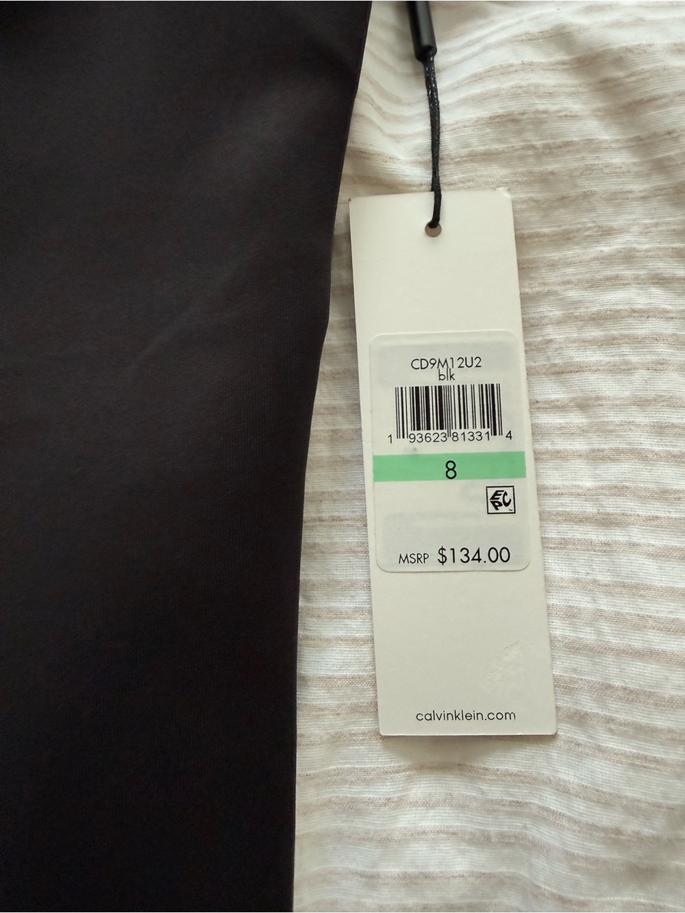 Calvin Klein Black One-Shoulder Sheath Dress - Picture 2 of 3